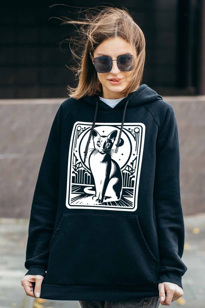 Bluza karta tarota z kotem
