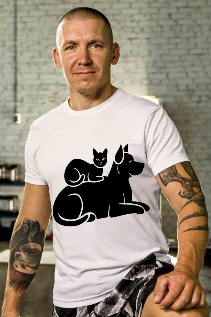 Koszulka zwierzęca przyjaźń dla miłośników zwierząt