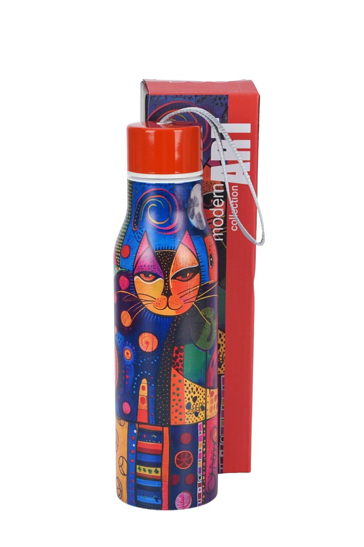 Butelka termiczna 500 ml Kot artystyczny dla kociarzy