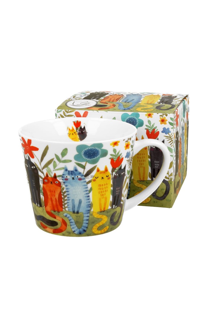 Kubek w koty prosty 610 ml kot ogrodowy