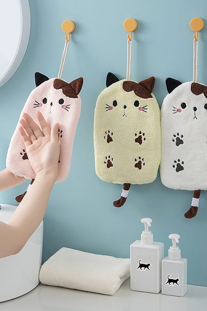 Ręcznik do rąk w kształcie kota