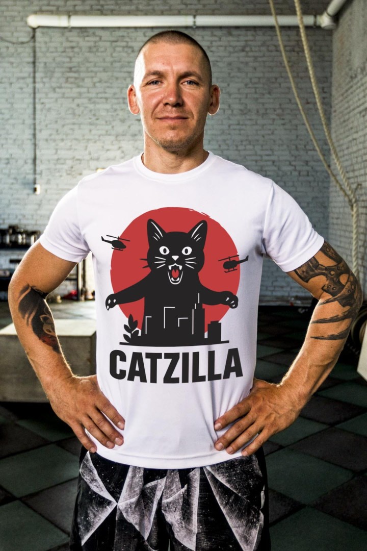 Koszulka Kocia Catzilla