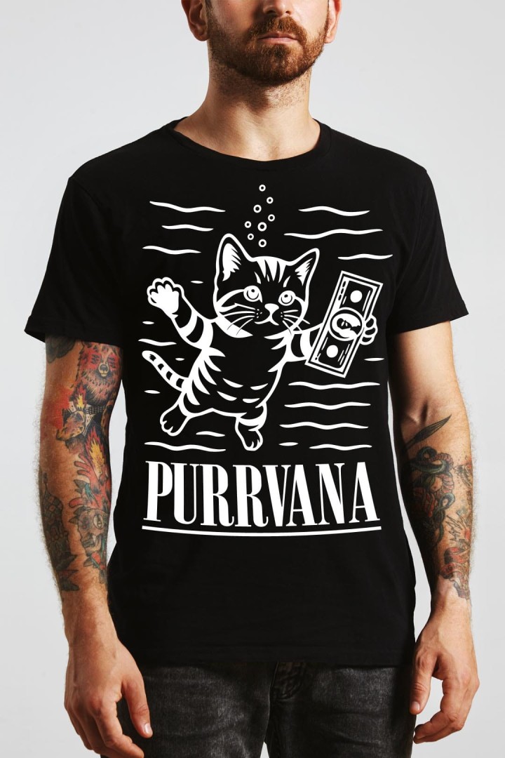 Koszulka Kocia Purrvana 
