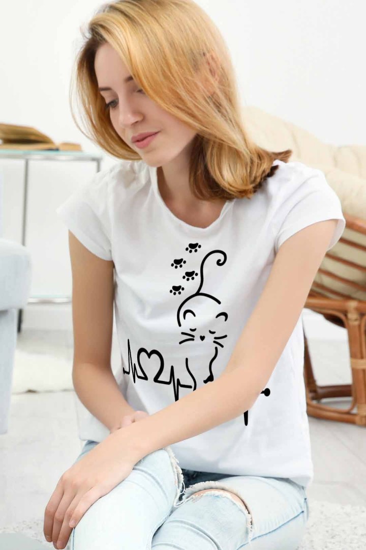 Koszulka kocia linia życia