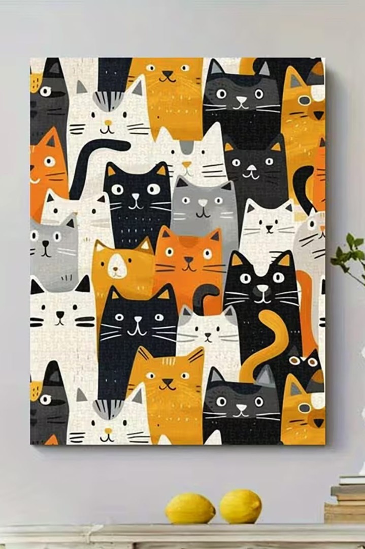 Puzzle kolorowe koty 1000 elementów