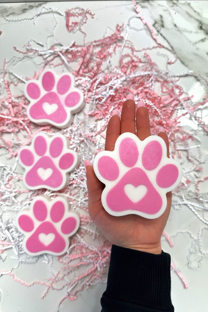 Mydło różowe łapki