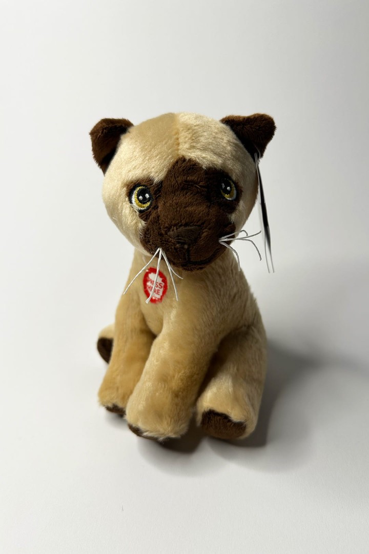 Maskotka dla dzieci kot syjamski - kotek Leoś 15 cm 