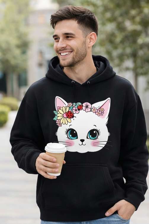 Bluza kotek w kwiatkach