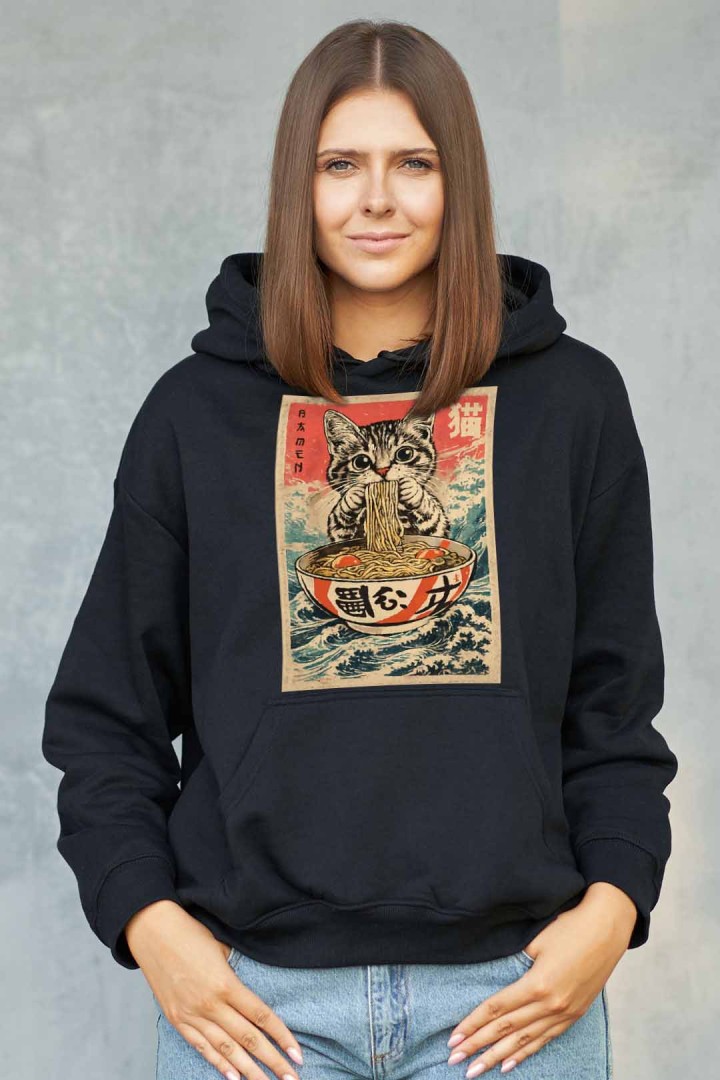 Bluza kot i wielki ramen
