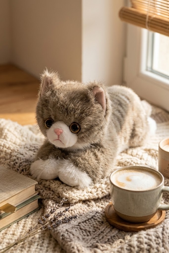 Pluszak kot Mruczek zabawka dla dzieci kotek