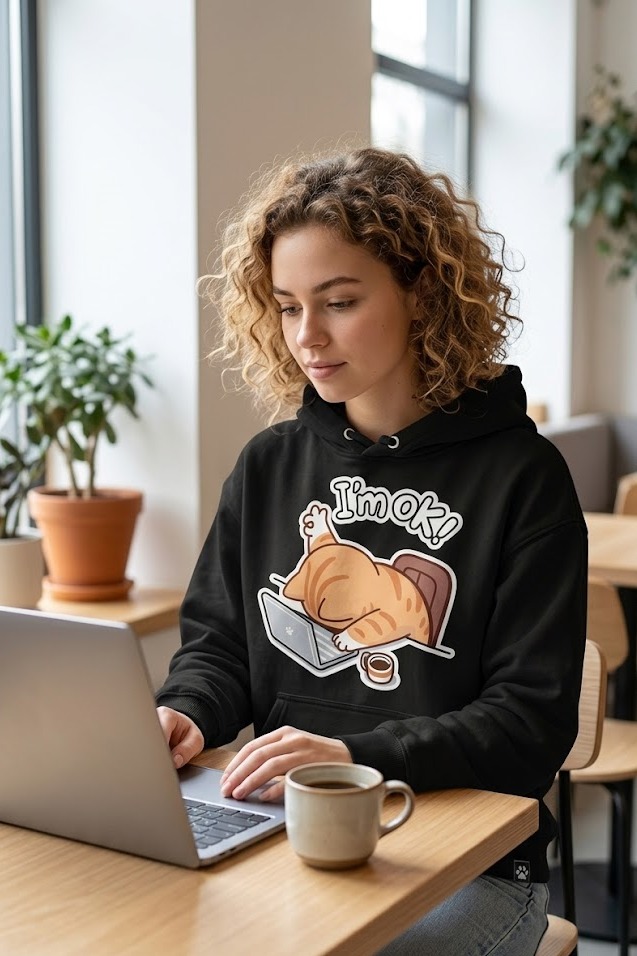 Bluza poniedziałkowy kot