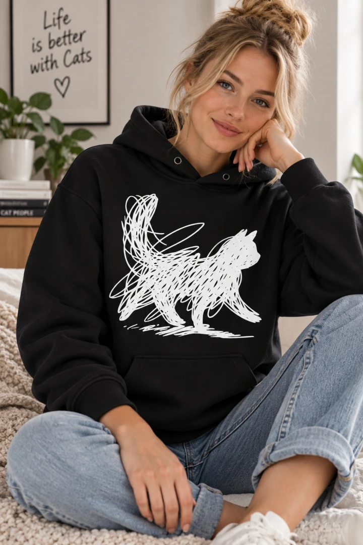 Bluza koci bazgroł 