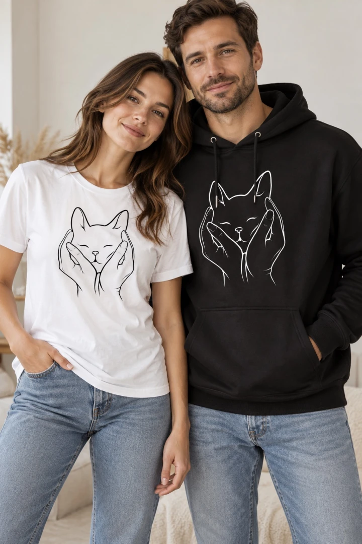 Zestaw prezentowy MizianKot bluza + koszulka dla kociarza