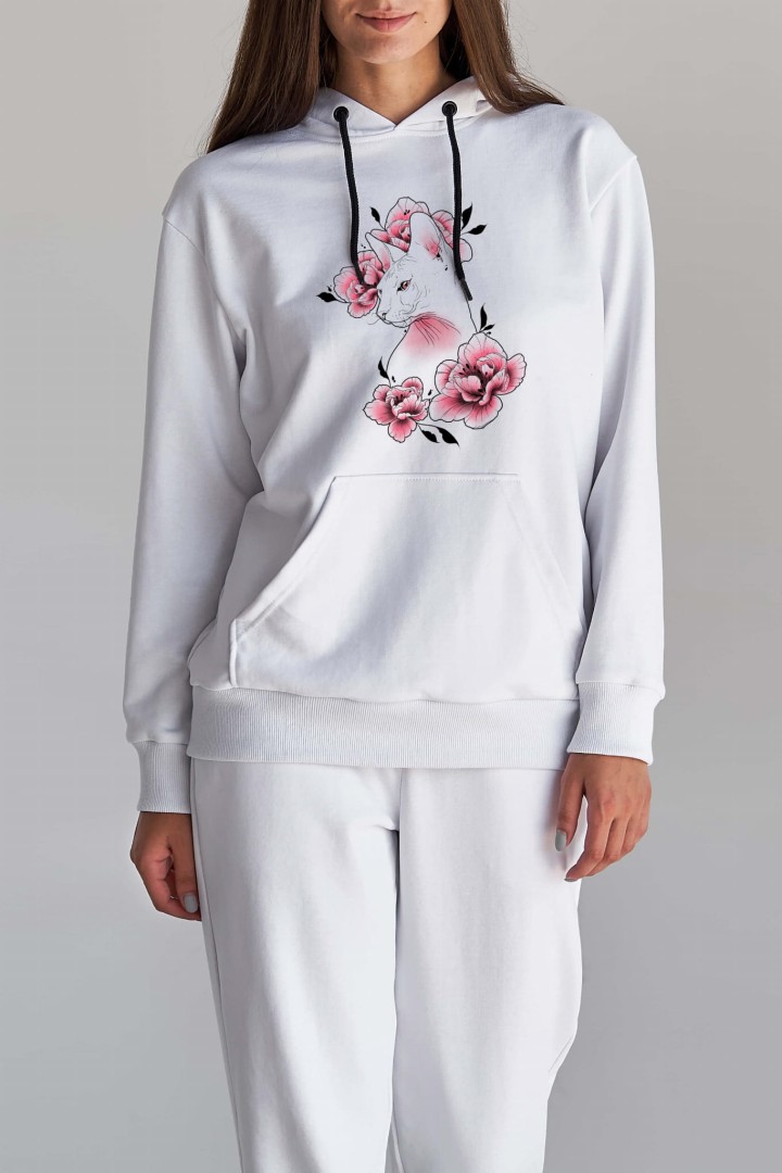 Bluza biała Estetyczny sfinks