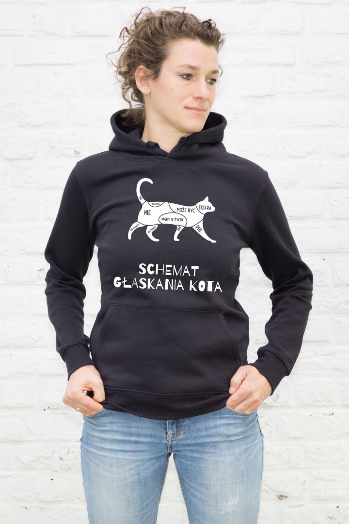 Bluza Schemat głaskania kota