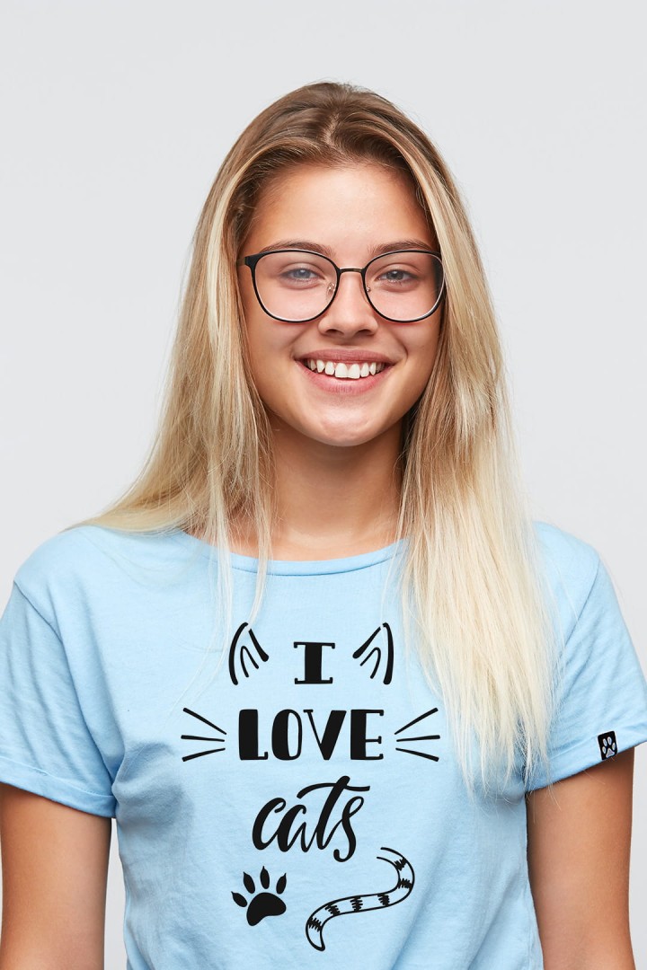 Koszulka I Love Cats