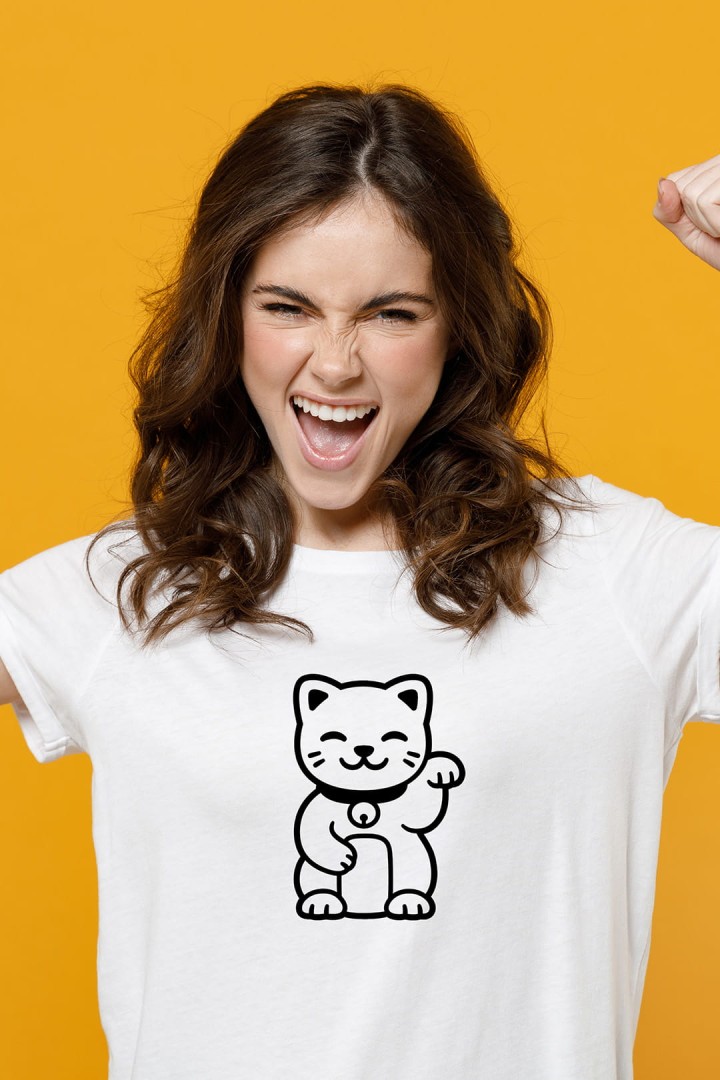 Koszulka kotek na szczęście