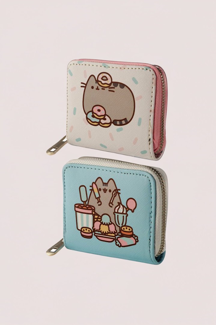 Portfel zamykany na suwak z motywem kota Pusheen