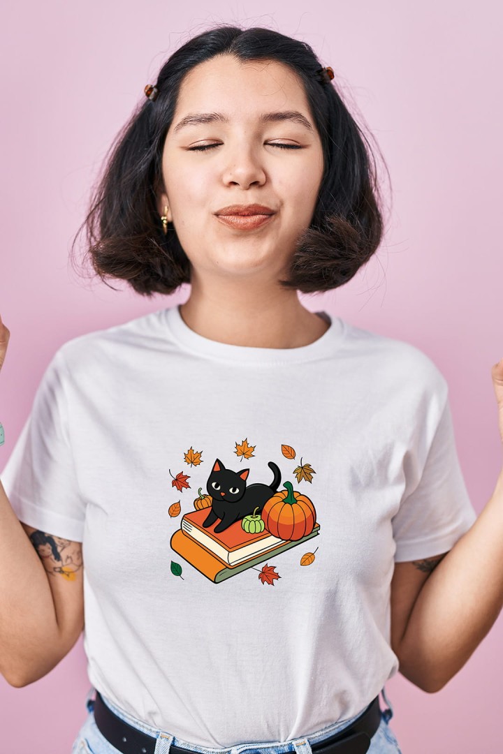 Koszulka kolorowy kotek jesieniary