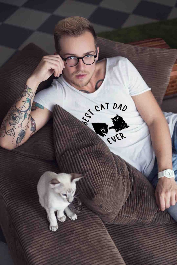 Koszulka dla najlepszego kociego taty